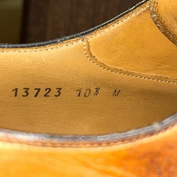 Magnanni Burnished light Brown Apron Oxford Dress Shoes size 10.5 main image 8